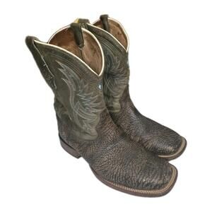 Tony Lama Maverick Toro Western Square Toe Cushion Comfort Sole Boots 12d